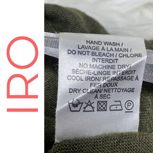 IRO LIZA 100% LINEN DISTRESSED SWEATER GRUNGE ROCKER STREETWEAR, MEDIUM - Picture 5 of 7